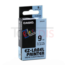 Originln pska Casio XR-9X1, 9mm, ern tisk na prsvitnm podkladu