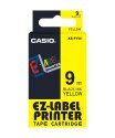 Originální páska Casio XR-9YW1, 9mm, černý tisk na žlutém podkladu